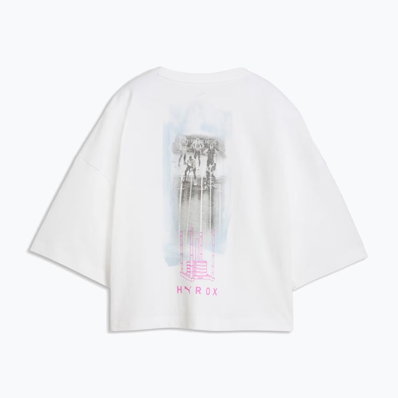 Koszulka treningowa damska PUMA Hyrox Cropped Lifestyle Tee white 2