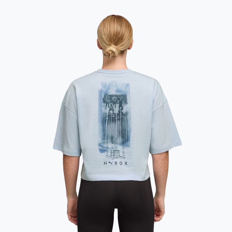Koszulka treningowa damska PUMA x HYROX Cropped Lifestyle Tee gray 3
