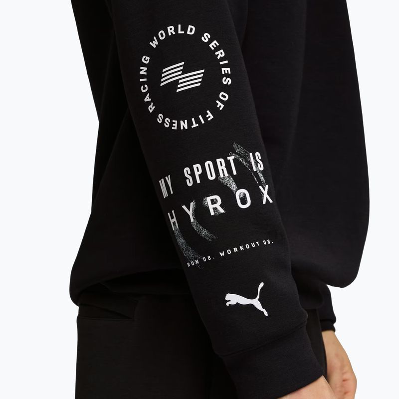 Bluza treningowa męska PUMA x HYROX Cloudspun Hoodie black 5