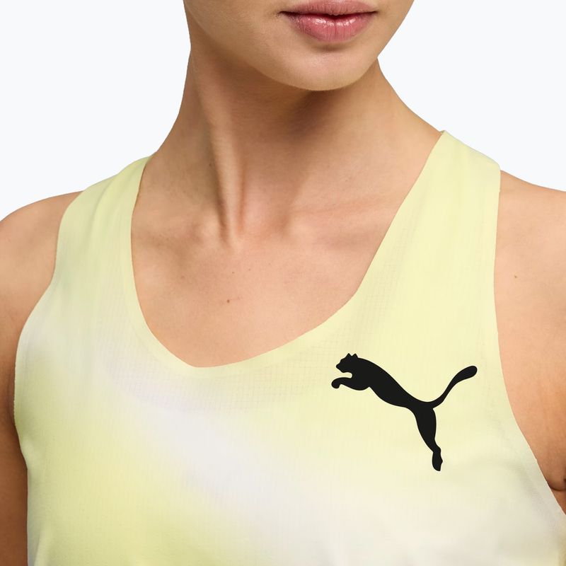 Koszulka do biegania damska PUMA Lightspeed Ultraweave Graphic Singlet silver mist 4
