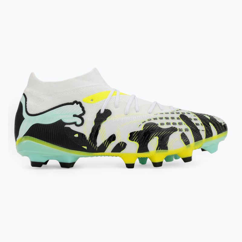 Buty piłkarskie PUMA Future 9 Match Ctivity Fg/Ag yellow alert/mint jelly/puma white/puma black 2