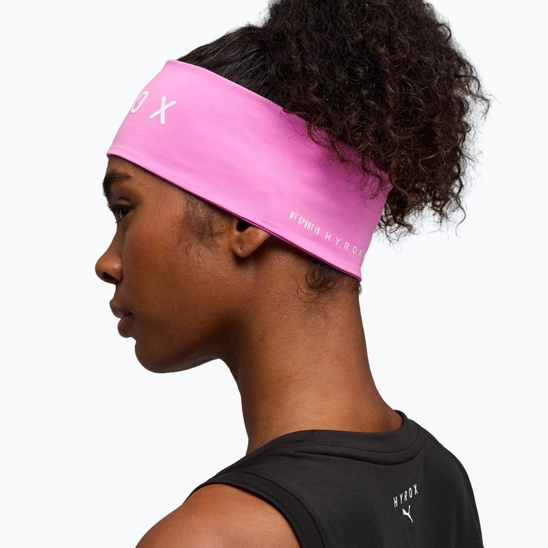 Opaska na głowę PUMA x HYROX Sweatband pink 3