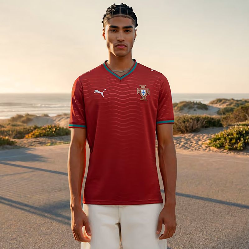 Koszulka piłkarska męska PUMA FPF Portugal Home Jersey Replica Club red/green 8