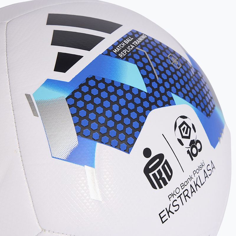 Piłka do piłki nożnej adidas Ekstraklasa 26/27 Training white/blue size 5 3