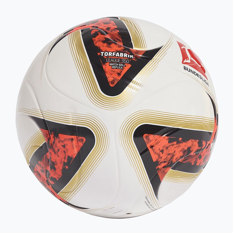 Piłka do piłki nożnej adidas Bundesliga J350 white size 5 2