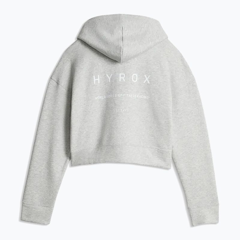 Bluza damska PUMA x HYROX World Cropped Hoodie light grey 2