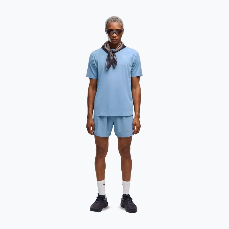 Koszulka do biegania męska PUMA Run Cloudspun Tee zen blue 2