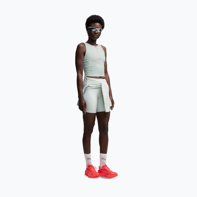 Top do biegania damski PUMA Run Lightstride Crop Top creme de mint 2