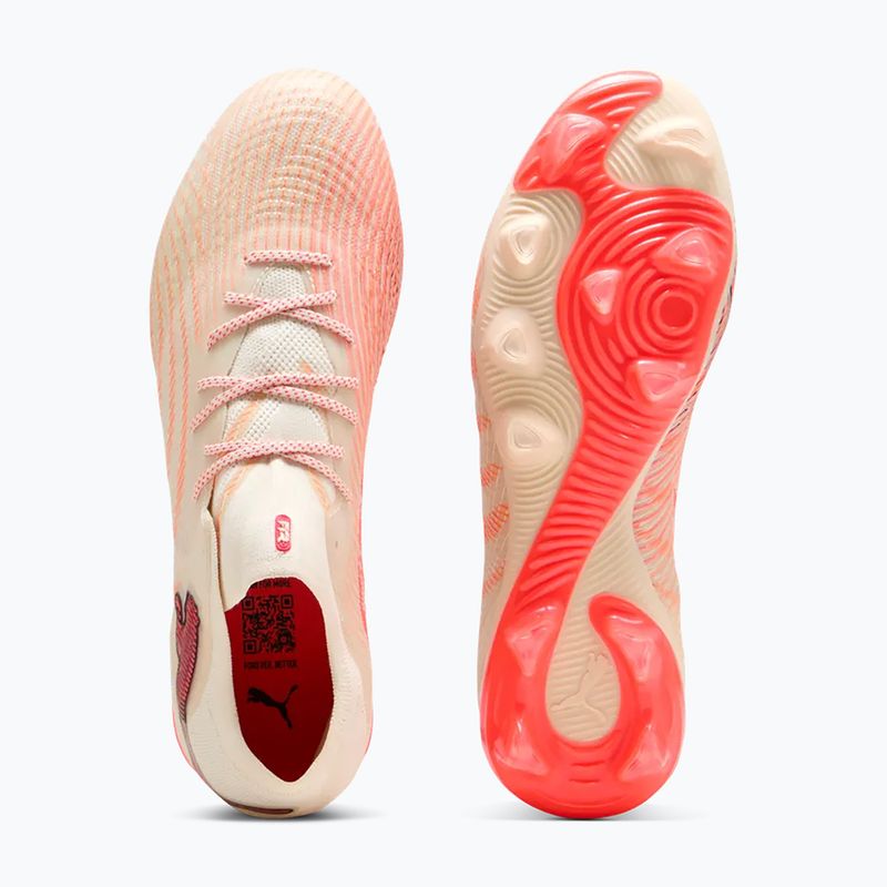 Buty piłkarskie PUMA  Future 9 Fusin FG/AG sugared almond/puma white/ultra red/puma black 3