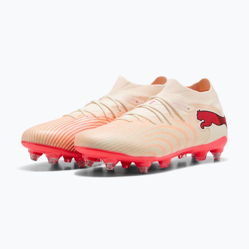 Buty piłkarskie PUMA Future 9 Match MxSG sugared almond/puma white/ultra red/puma black 4