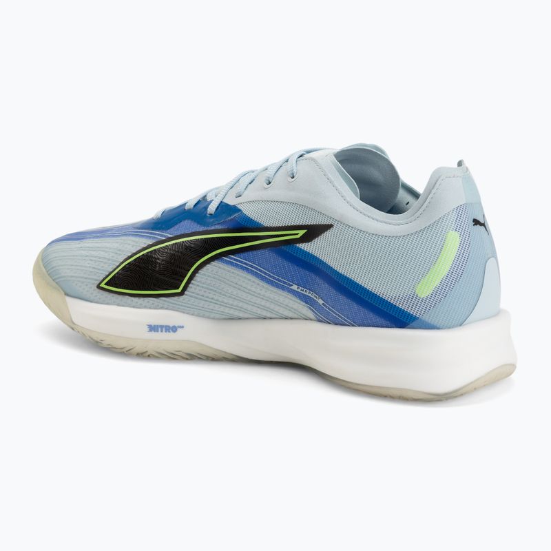 Buty do piłki ręcznej PUMA Accelerate Nitro SQD 5 aqua glow/puma black/green glare/royal sapphire 3