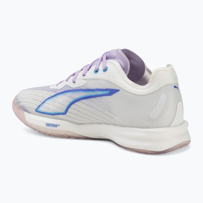 Buty do piłki ręcznej PUMA Accelerate Nitro SQD 5 puma white/royal sapphire/light lavender 3