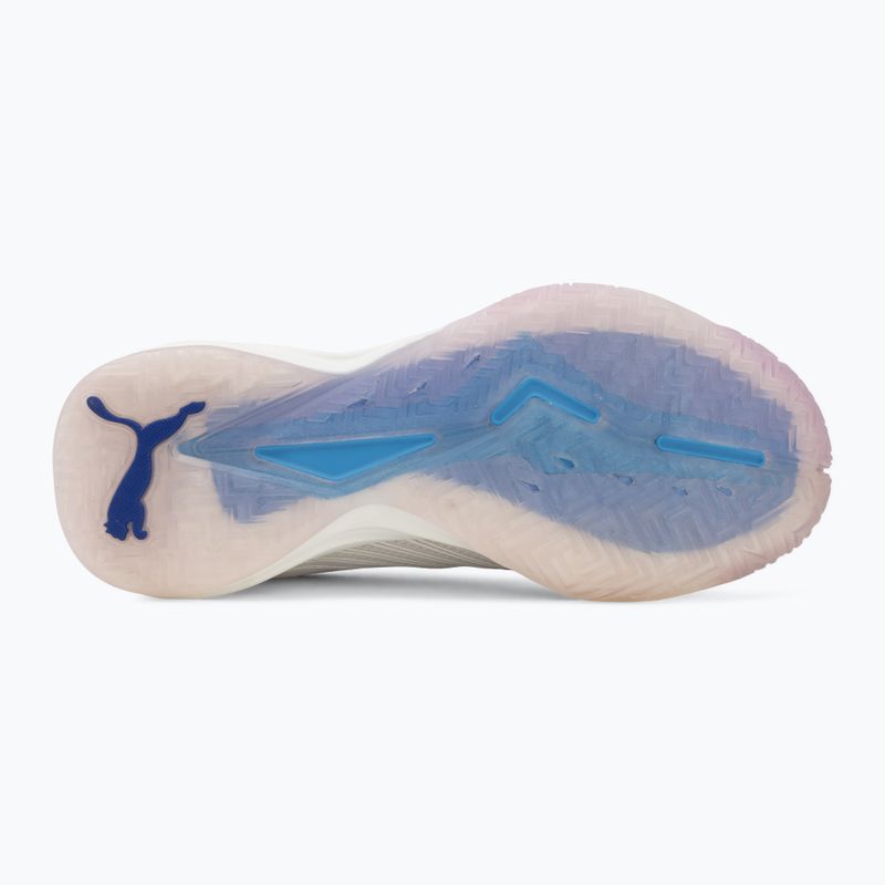 Buty do piłki ręcznej PUMA Accelerate Nitro SQD 5 puma white/royal sapphire/light lavender 4