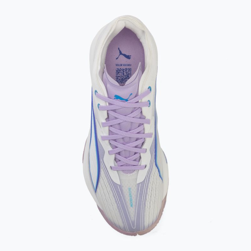 Buty do piłki ręcznej PUMA Accelerate Nitro SQD 5 puma white/royal sapphire/light lavender 5