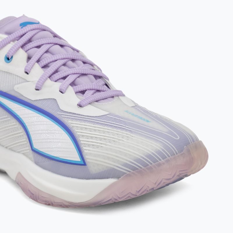 Buty do piłki ręcznej PUMA Accelerate Nitro SQD 5 puma white/royal sapphire/light lavender 7