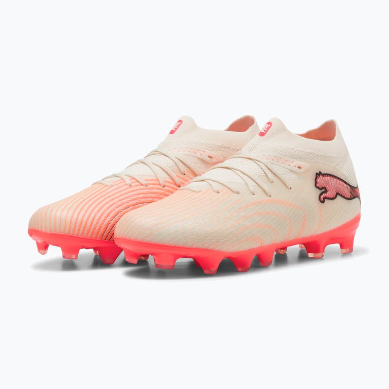 Buty piłkarskie dziecięce PUMA Future 9 Pro FG/AG Jr sugared almond/puma white/ultra red/puma black 3