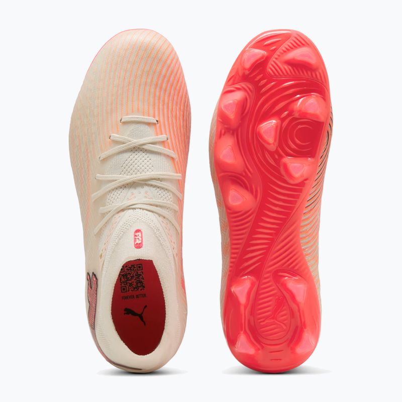 Buty piłkarskie dziecięce PUMA Future 9 Pro FG/AG Jr sugared almond/puma white/ultra red/puma black 4