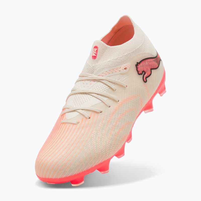 Buty piłkarskie dziecięce PUMA Future 9 Pro FG/AG Jr sugared almond/puma white/ultra red/puma black 5
