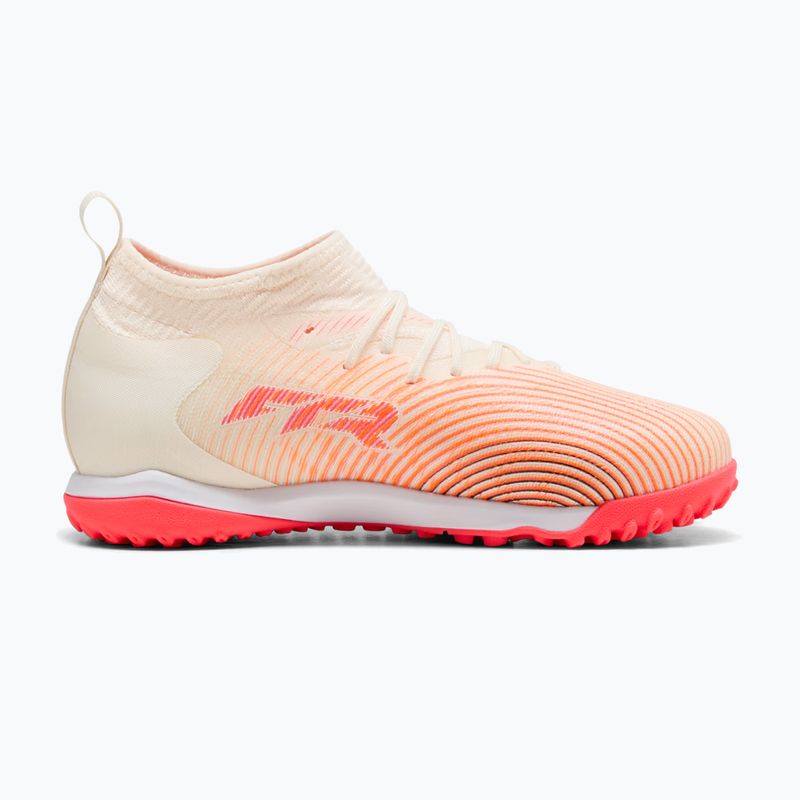 Buty piłkarskie dziecięce PUMA Future 9 Match TT+ Mid Jr sugared almond/puma white/ultra red/puma black 2