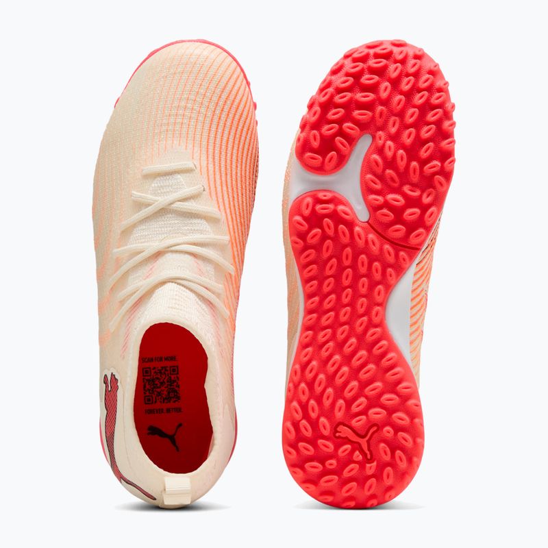Buty piłkarskie dziecięce PUMA Future 9 Match TT+ Mid Jr sugared almond/puma white/ultra red/puma black 5