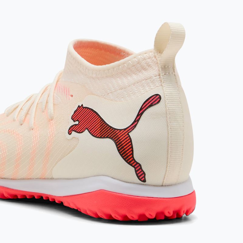 Buty piłkarskie dziecięce PUMA Future 9 Match TT+ Mid Jr sugared almond/puma white/ultra red/puma black 6