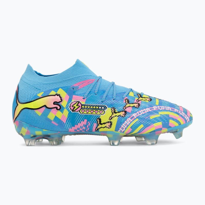 Buty piłkarskie PUMA Future 9 Ultimate Advanced Level FG puma white/blue glimmer/pink glimmer/yellow alert 2