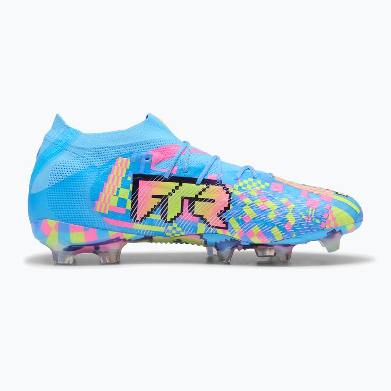 Buty piłkarskie PUMA Future 9 Ultimate Advanced Level FG puma white/blue glimmer/pink glimmer/yellow alert 2