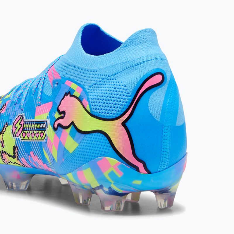 Buty piłkarskie PUMA Future 9 Ultimate Advanced Level FG puma white/blue glimmer/pink glimmer/yellow alert 6