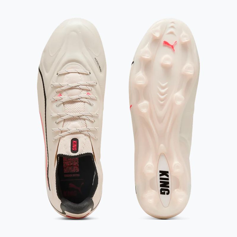Buty piłkarskie PUMA King 20 Ultimate FG/AG sugared almond/puma black/ultra red 3