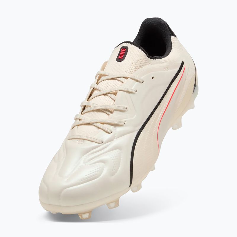 Buty piłkarskie PUMA King 20 Pro FG/AG sugared almond/puma black/ultra red 4