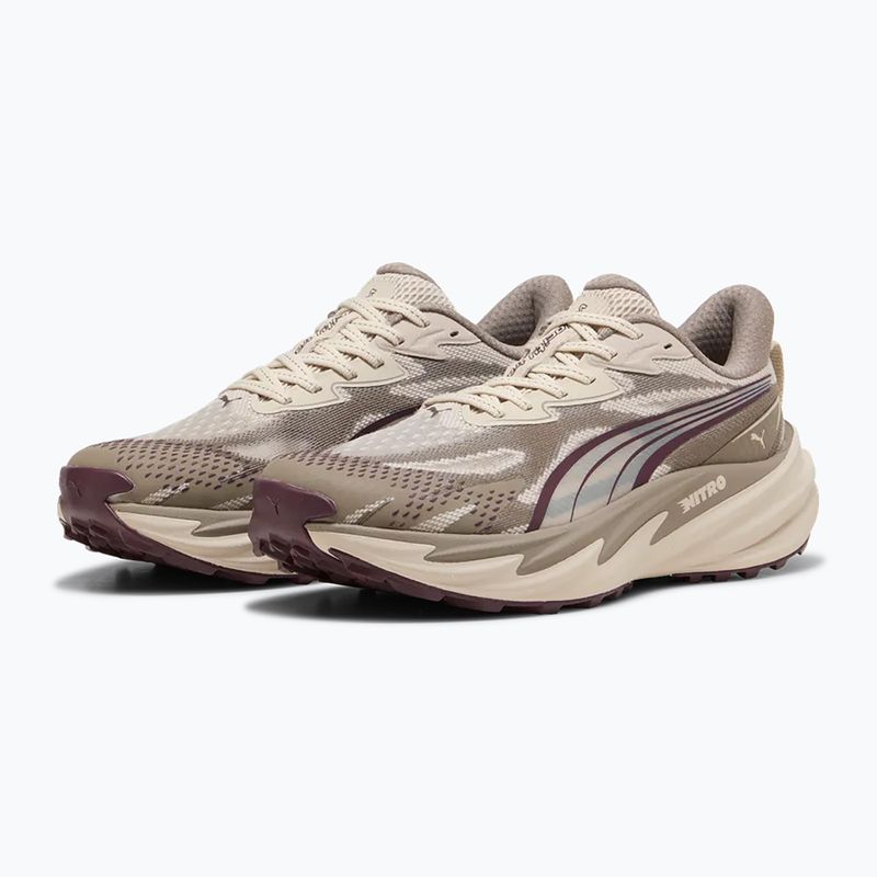 Buty do biegania damskie Puma Velocity NITRO Trail silver fog/ruby 3