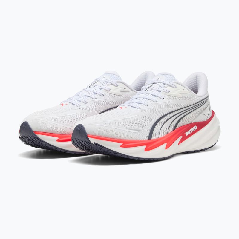 Buty do biegania męskie Puma Velocity Nitro 5 puma white/ultra red 3