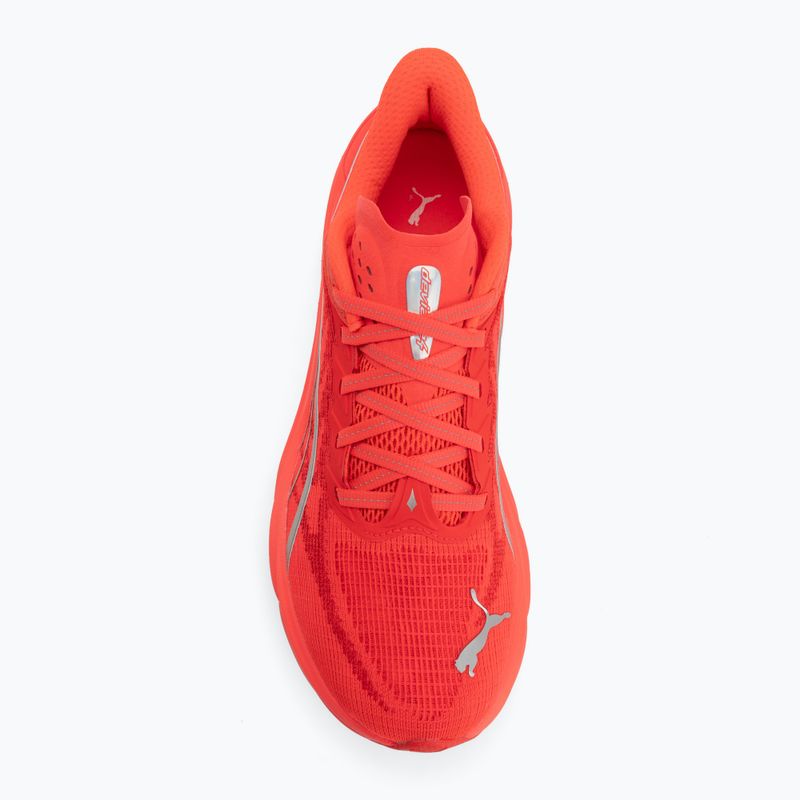 Buty do biegania damskie PUMA Deviate Nitro 4 ultra red/puma silver 5