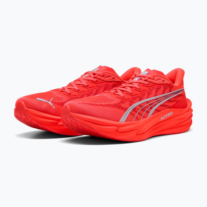 Buty do biegania męskie PUMA Deviate Nitro 4 ultra red/puma silver 3