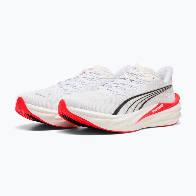 Buty do biegania męskie PUMA Deviate Nitro 4 puma white/ultra red 3