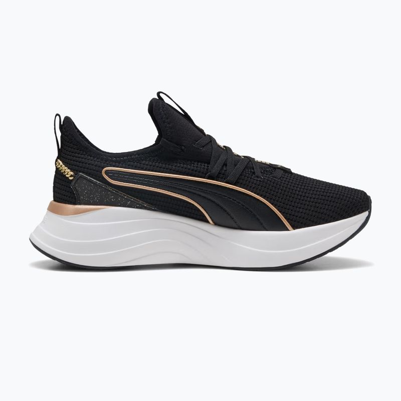 Buty damskie PUMA Softride Sabrina Polished Chrome puma black/puma white/puma gold 2