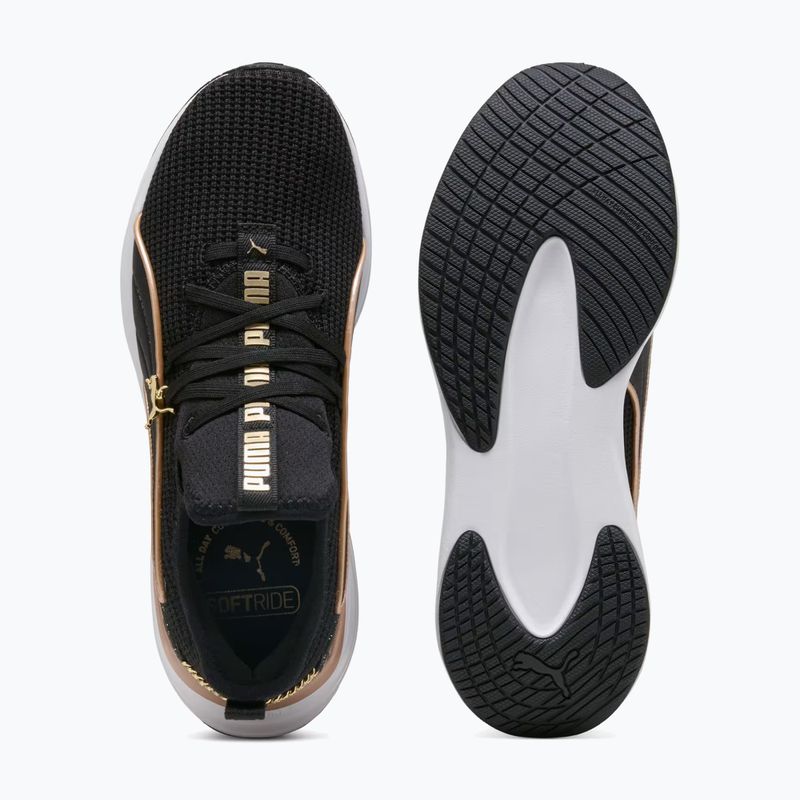 Buty damskie PUMA Softride Sabrina Polished Chrome puma black/puma white/puma gold 5