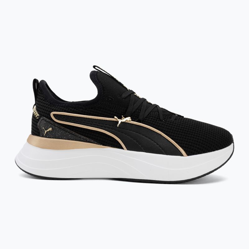 Buty damskie PUMA Softride Sabrina Polished Chrome puma black/puma white/puma gold 2