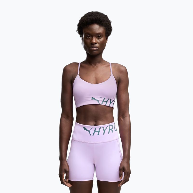 Biustonosz treningowy Puma Hyrox Strappy Pwrmode light violet
