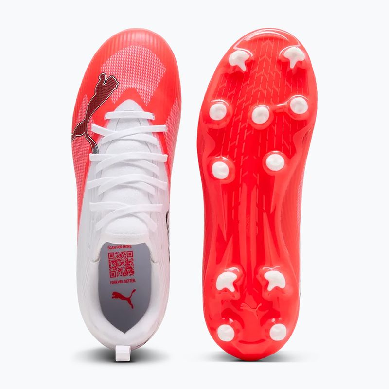 Buty piłkarskie dziecięce PUMA Ultra 7 Match FG/AG Jr ultra red/puma black/puma white 5