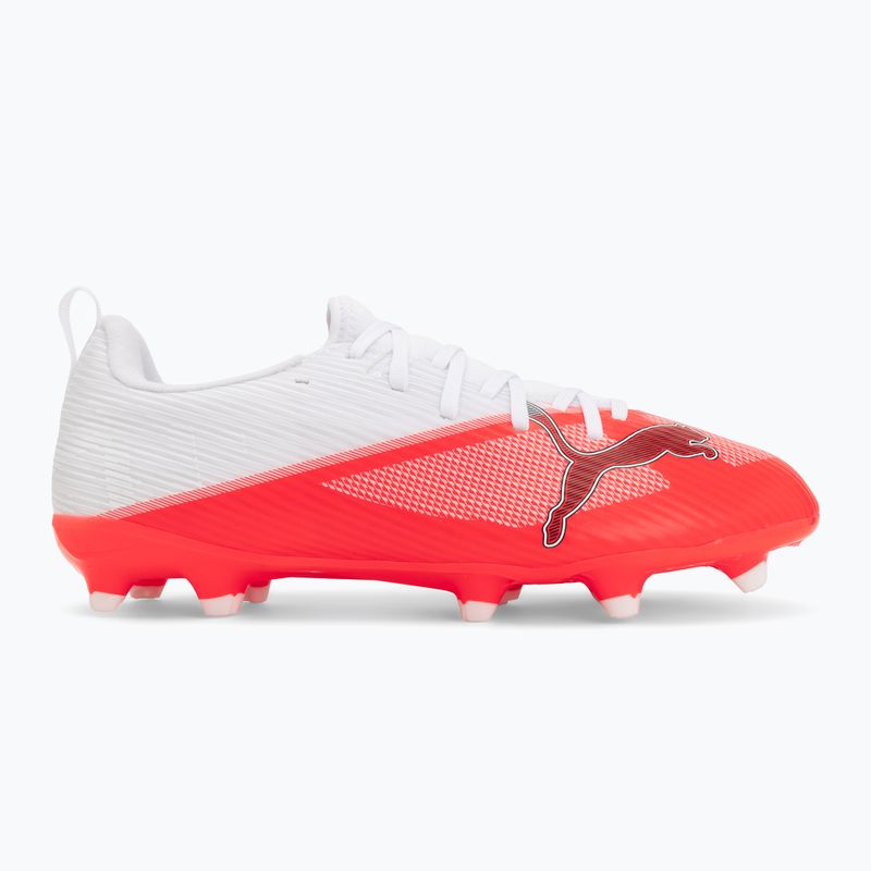 Buty piłkarskie dziecięce PUMA Ultra 7 Match FG/AG Jr ultra red/puma black/puma white 2