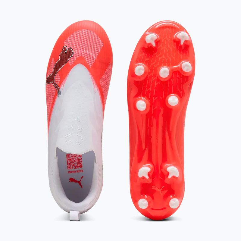 Buty piłkarskie dziecięce PUMA Ultra 7 Match LL FG/AG Jr ultra red/puma black/puma white 3