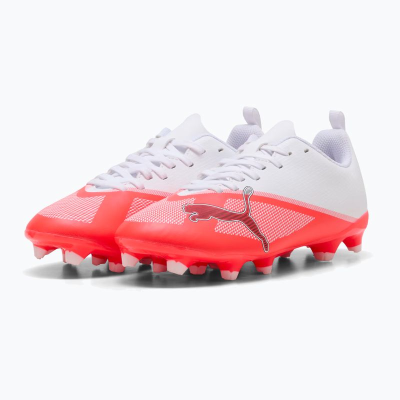 Buty piłkarskie dziecięce Puma Ultra 7 Play FG/AG Jr Ultra Red/Puma Black/Puma White 3