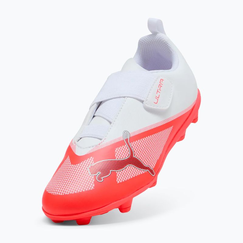 Buty piłkarskie dziecięce PUMA Ultra 7 Play V FG/AG RB Jr ultra red/puma black/puma white 4