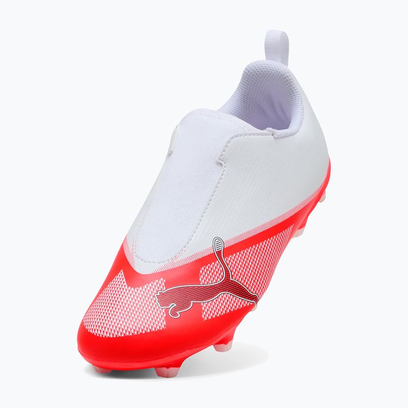 Buty piłkarskie dziecięce Puma Ultra 7 Play LL FG/AG Jr Ultra Red/Puma Black/Puma White 4