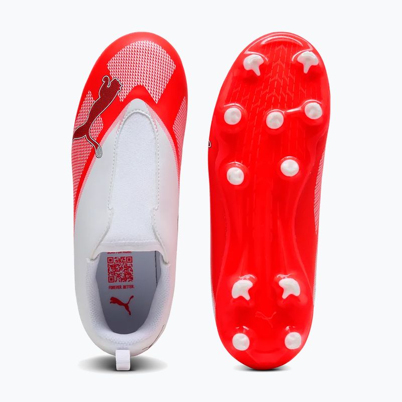 Buty piłkarskie dziecięce Puma Ultra 7 Play LL FG/AG Jr Ultra Red/Puma Black/Puma White 5