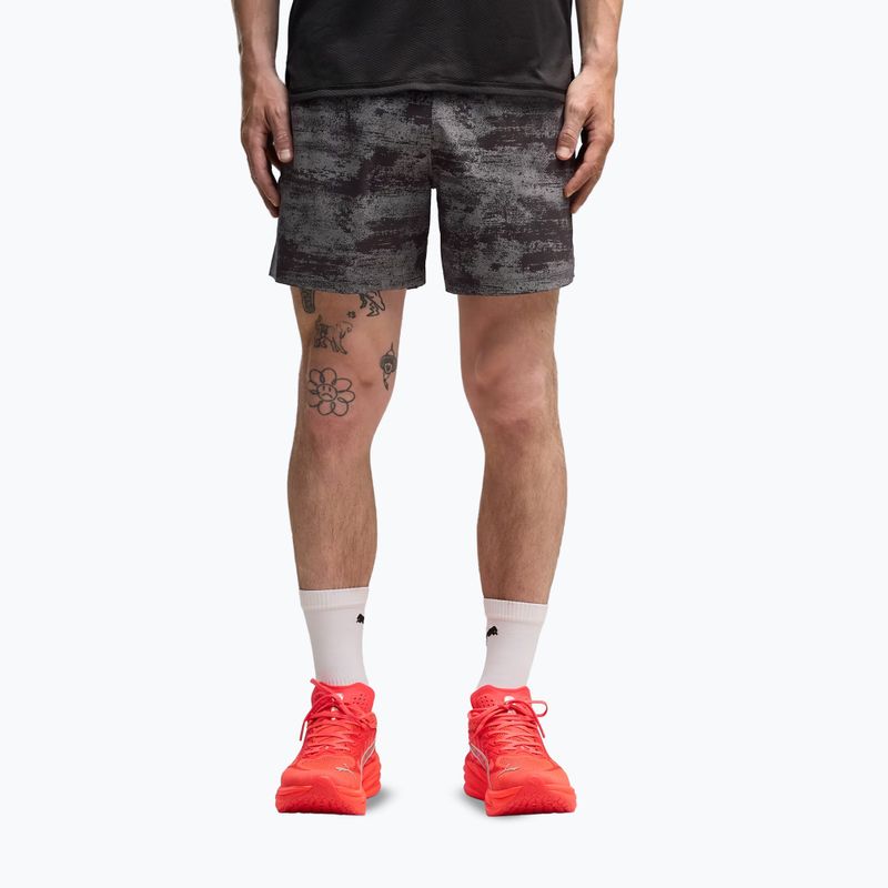 Spodenki do biegania męskie PUMA Dreamrun 5" Brightstride AOP puma black