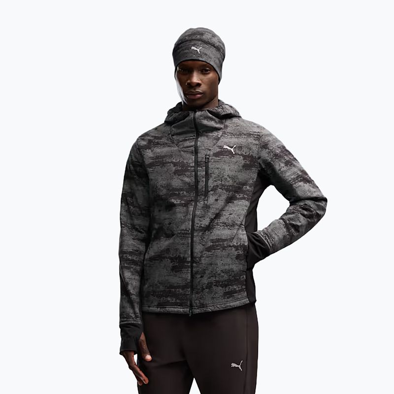 Kurtka do biegania męska PUMA Run Brightstride AOP Primaloft puma black