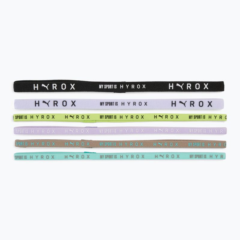 Opaski na głowę PUMA x HYROX Hairbands 6 szt. black