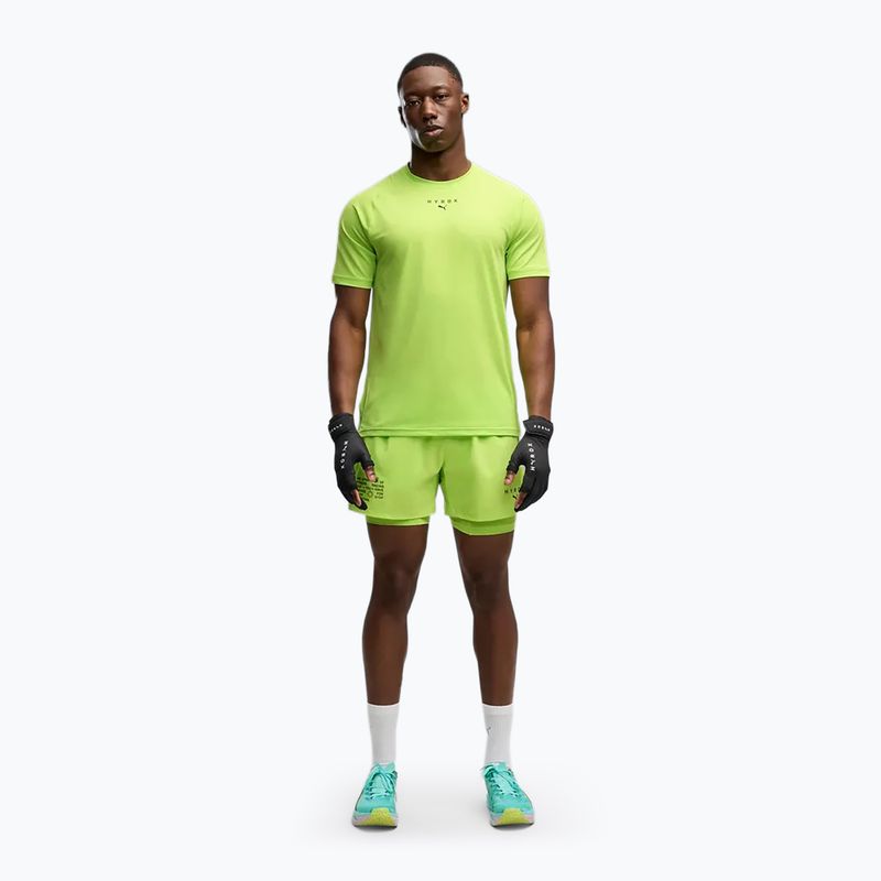 Koszulka treningowa męska PUMA x HYROX Pwrmode sunny lime 2